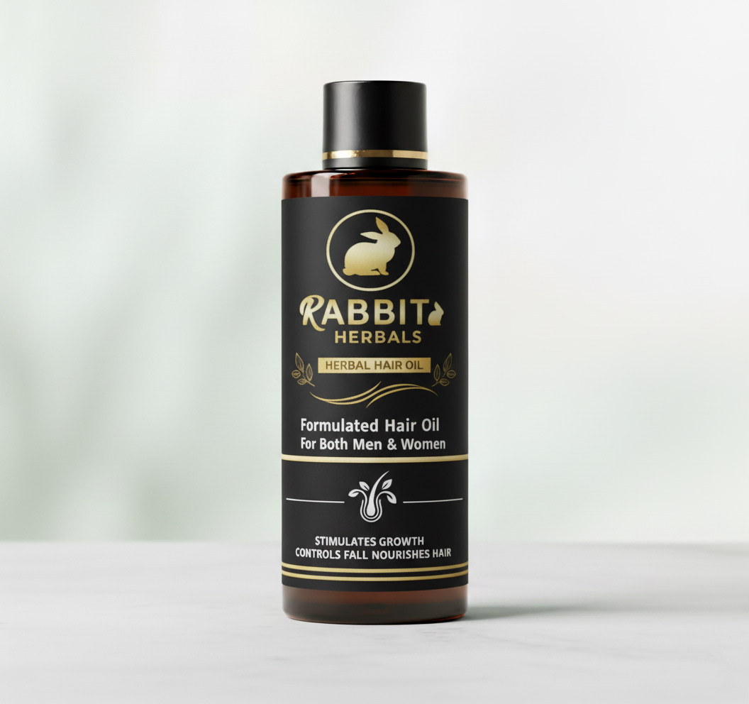 Rabbit Herbal Hair Oil – 100% Stronger, Healthier Growth